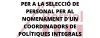 SELECCIÓN DE UN COORDINADOR DE POLÍTICAS INTEGRALES DE JUVENTUD