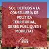 SOL·LICITUDS A LA CONSELLERIA DE POLÍTICA TERRITORIAL, OBRES PÚBLIQUES I MOBILITAT