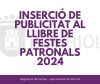 PUBLICITA EL TEU NEGOCI EN EL PROGRAMA DE FESTES DE SANT BARTOMEU I SANT ROC 2024
