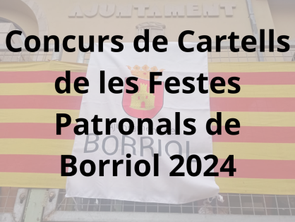 CONVOCATÒRIA CONCURS DE CARTELLS DE LES FESTES PATRONALS 2024